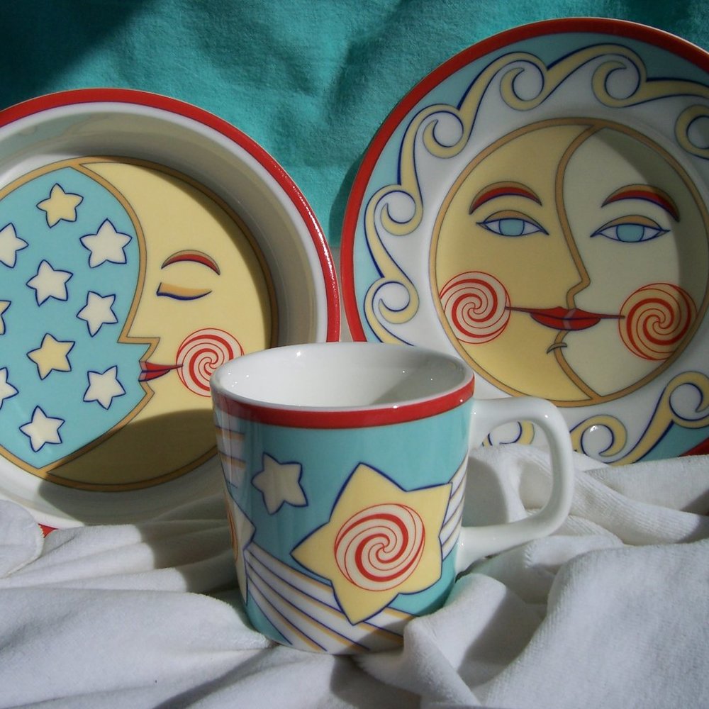 Tiffany & Co. Three Piece "Celestial" Feeding Set